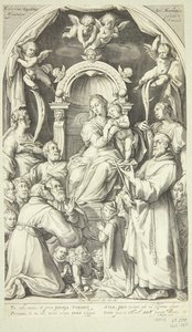 Mary and the Child with Patrons and Saints (Saint Lucia, Catherine of Alexandria, Francis of Assisi and Members of the Zuccaro Family)