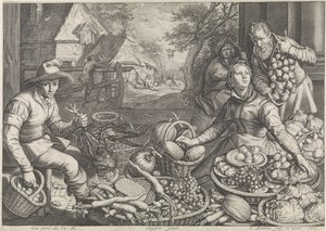 Market Scene and the Rest on the Flight into Egypt