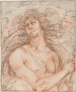 Mercury with Heads of an Old and a Young Man by Jacob Matham