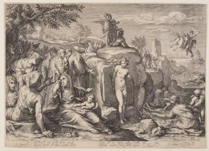 Perseus and Andromeda by Jacob Matham