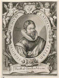 Portrait of Jan van de Velde the Elder by Jacob Matham