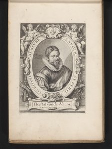 Portrait of Jan van den Velde at Age 36 by Jacob Matham