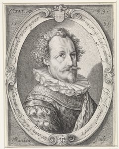 Portrait of an Unknown Man at Age 49 by Jacob Matham