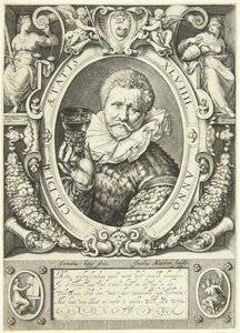 Portrait of Vincent Jacobsz. Coster by Jacob Matham