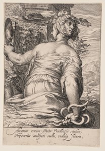 Prudence, from The Seven Virtues by Jacob Matham