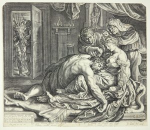 Samson Sleeping in Delilah