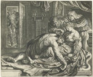 Samson and Delilah by Jacob Matham