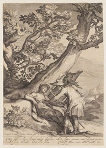 Tamar Receiving a Ring and Staff from Judah by Jacob Matham