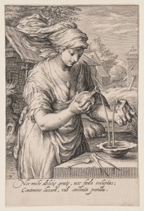 Temperance, from The Seven Virtues by Jacob Matham
