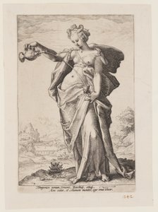 Temperance, from The Virtues by Jacob Matham