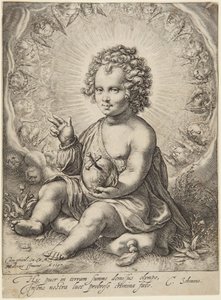 The Infant Christ as Salvator Mundi by Jacob Matham