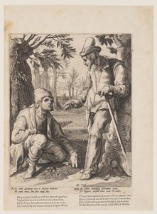 Two Peasants by Jacob Matham