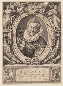 Vincent Jacobsz. Coster, wine merchant by Jacob Matham
