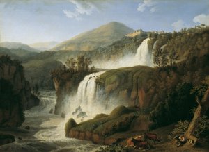 The Great Waterfall of Tivoli near Rome