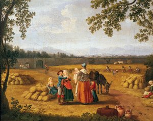 Royal family reaping on Carditello Estate