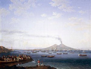 The Return of the Fleet from Algeria to the Bay of Naples by Jacob Philippe Hackert