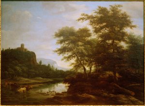 Landscape with Cattle Herd by the Pond