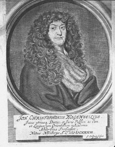Portrait of Johann Christoph Wagenseil, End of 17th century by Jacob Sandrart von