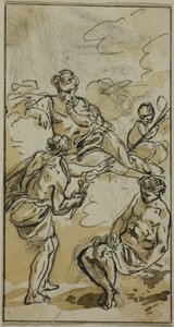 Goddess Appearing to Two Figures