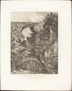 Ancient Bridge at Civita Castellana, Commonly Called Terano Bridge by Jacob Wilhelm Mechau
