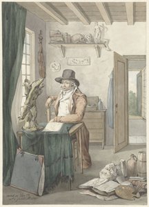 Portrait of the Artist Jacob Smies in a Studio with Art Objects