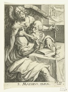 Evangelist Matthew (The Four Evangelists) by Jacob de Gheyn (II) (workshop of)