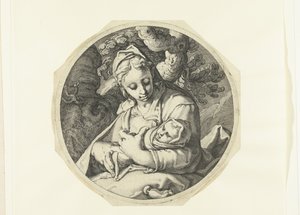 Mary with Christ Child (Mary with Christ Child and Joseph with Carpenter