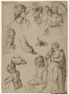 Study of Hands and Figures by Jacob de Gheyn (II)