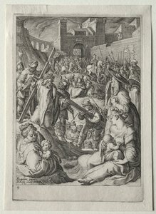 Passion Set: Christ Carrying the Cross by Jacob de Gheyn II
