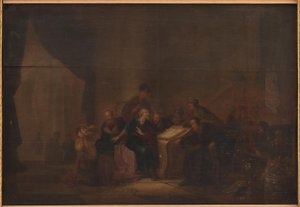 Judas Casts down the Pieces of Silver in the Temple