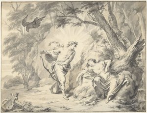 Apollo Shoots Coronis with an Arrow by Jacob de Wit