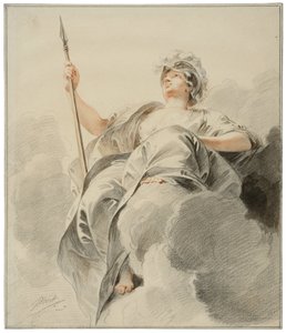 Minerva Seated on a Cloud by Jacob de Wit