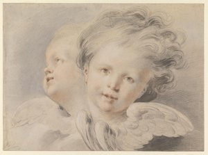 Two Cherubs by Jacob de Wit