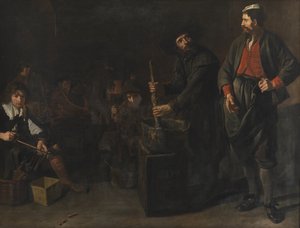 A Glass and Coral Factory by Jacob van Loo