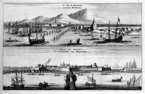 Views of the city, port and castle of Batavia - in "Embassy of the Eastern Company of the United Provinces towards the Emperor of China or Grand Cam of Tartaria" by Pierre de Goyer and Jacob de Keyser, Leiden