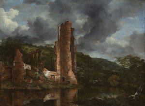 Landscape with the Ruins of the Castle of Egmond, 1650-55
