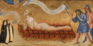 Martyrdom of Saint Lawrence, with Two Benedictine Nuns
