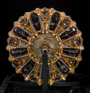 Jacobs Pratt & Whitney Wasp Jr. R-985-AN5, Radial 9 Engine, ca. 1940