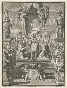Coronation of William III and Mary Stuart, 1689 by Jacobus Baptist