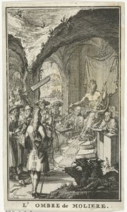 Molière Before the Judges of Pluto (The Shadow of Molière) (Title Page for: The Shadow of Molière, 1683)