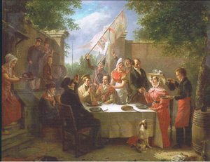 The Wedding Feast, from Magazine or Book Source Unknown by Jacob Joseph Eckhout