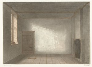 The Room of Cornelis de Witt in Prison, The Gevangenpoort, The Hague, 1844 by Jacobus Ludovicus Cornet