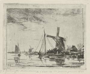 River View with Mill by Jacobus van Gorkom jr.