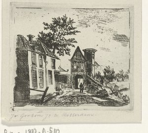 City View with Gate by Jacobus van Gorkom jr.