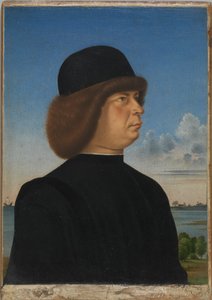 Portrait of Alvise Contarini; (verso) A Tethered Roebuck
