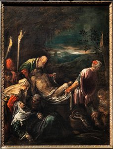 Burial of the body of Christ, c.1580 by Jacopo (1510 92) Bassano