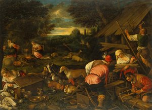 God speaks to Noah after the Flood, c.1578