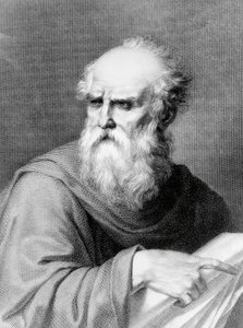 Portrait of Marcus Vitruvius Pollio known as Vitruvius, Roman architect and writer, engraving by Jacopo Bernardi based on a drawing by Vincenzo Ray by Jacopo Bernardi