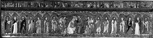 The Coronation of the Virgin Accompanied by a Series of Saints, an Altar Frontal by Jacopo Cambi