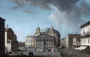View of the Pantheon in Rome by Jacopo Fabris